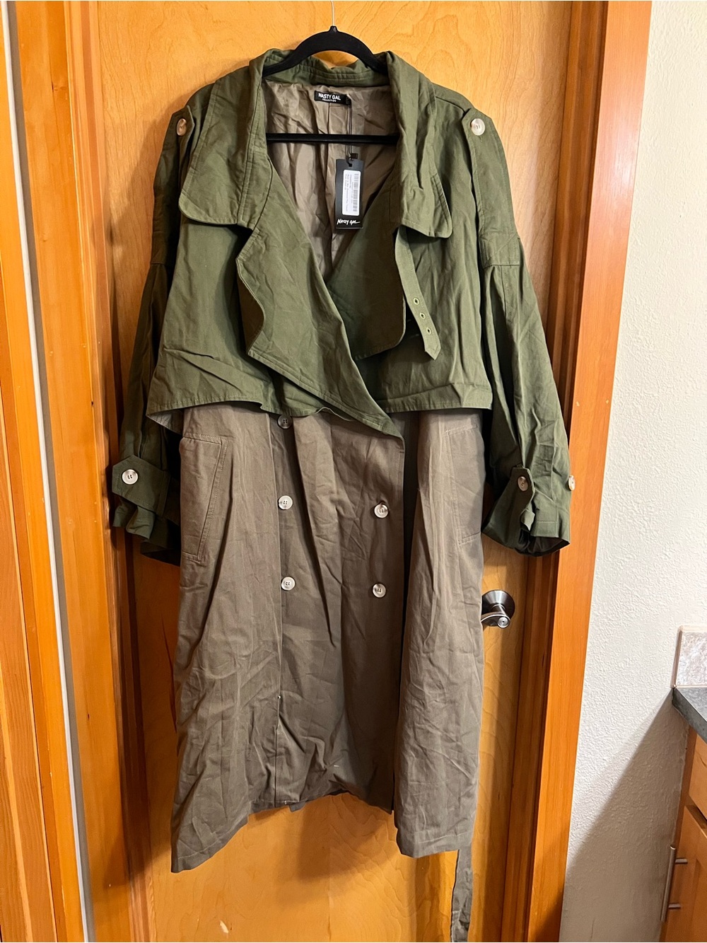 🧥 Nasty Gal Oversized Trench Coat NWT